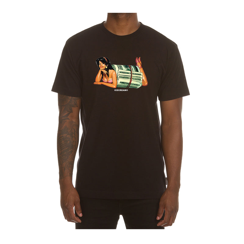 Icecream Mens Pleaseantville Crew Neck T-Shirt 1202-001 Black