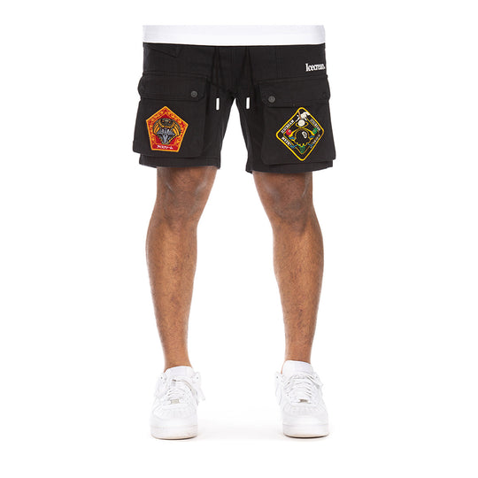 Icecream Mens Chopped Shorts 2107-001 Black