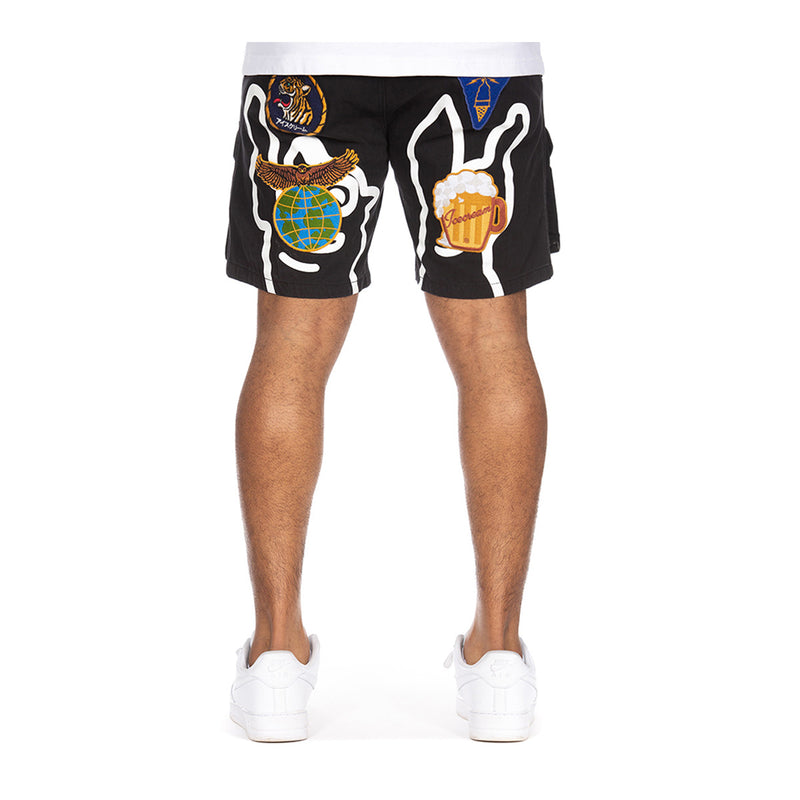 Icecream Mens Chopped Shorts 2107-001 Black