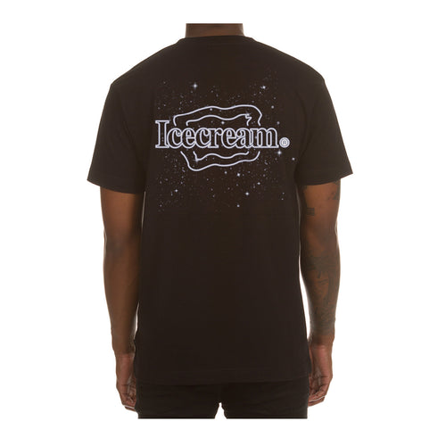 Icecream Mens Star Cones Crew Neck T-Shirt 441-2204-001 Black