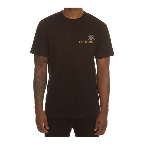Icecream Mens Baudelaire Crew Neck T-Shirt 441-3204-001 Black