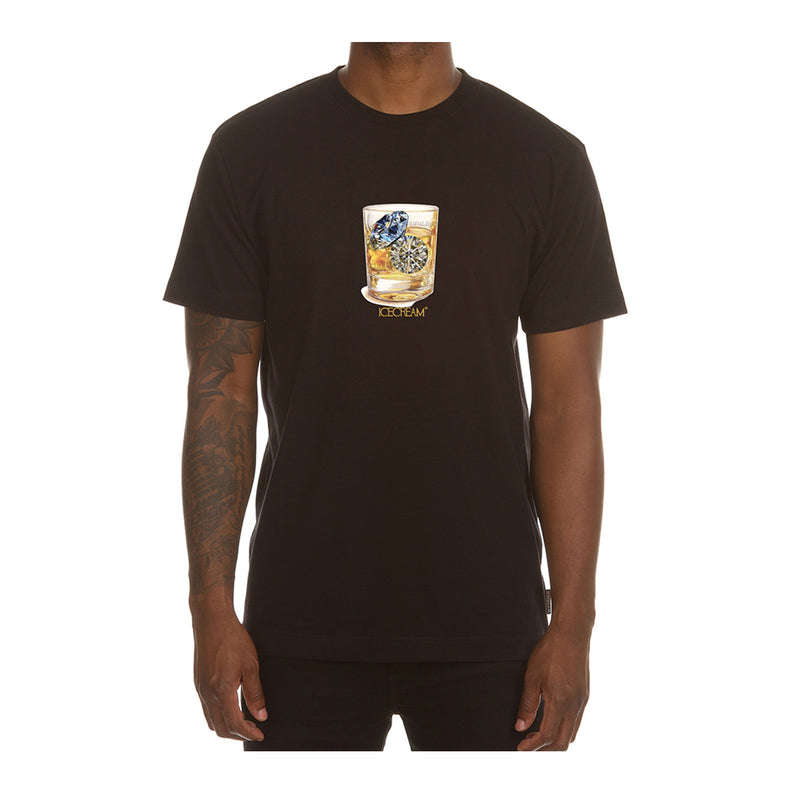 Icecream Mens Estate Crew Neck T-Shirt 441-3205-001 Black