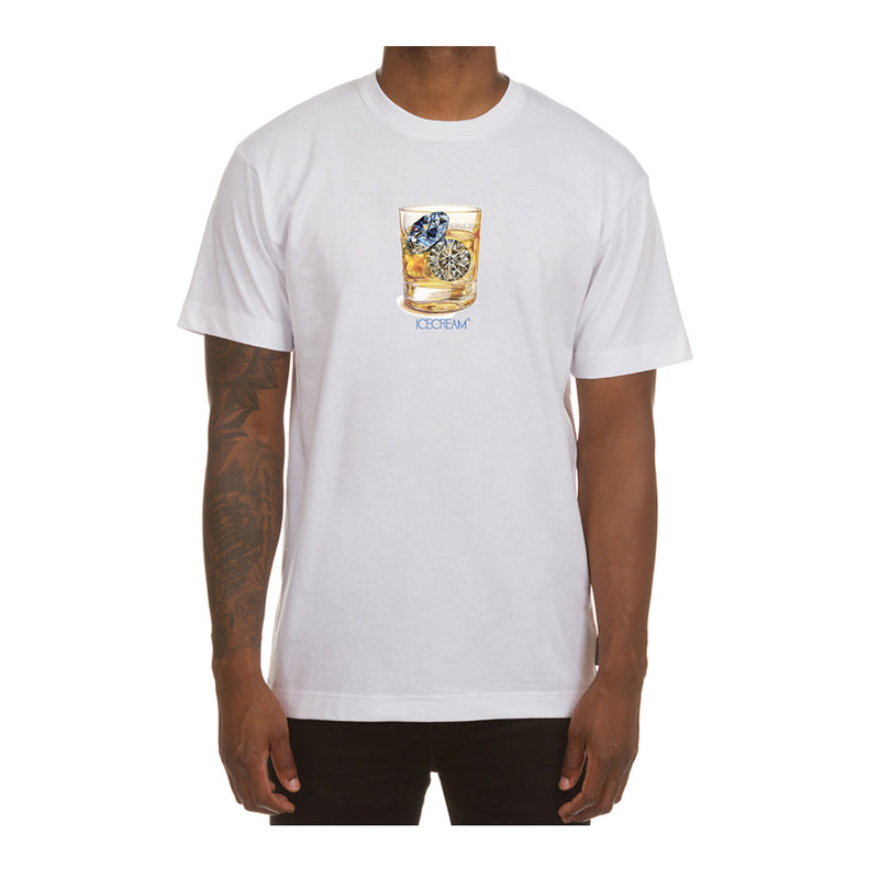 Icecream Mens Estate Crew Neck T-Shirt 441-3205-002 White