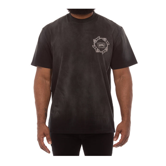 Icecream Mens Landslide Knit Oversized Crew Neck T-Shirt 1303-001 Black