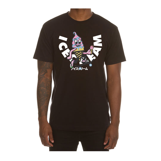 Icecream Mens Skate Cone Crew Neck T-Shirt 3205-001 Black