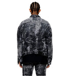 Purple Brand Mens Textured Shirt Jacket P027-JJBL423 Black