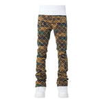 Guapi Mens Embellished Denim Jeans 401 Camo