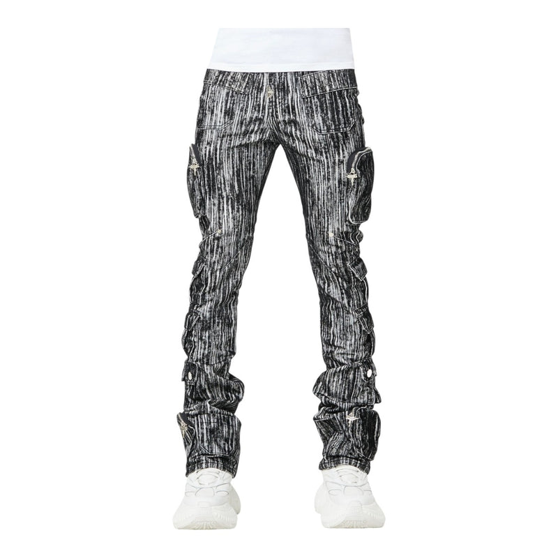 Guapi Mens V2 Cargo Jeans 572 Iron Grey