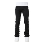 Guapi Mens Crosses Embellished Denim Jeans 465 Black