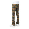 Guapi Mens Embellished Denim Jeans 401 Camo