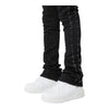 Guapi Mens Crosses Embellished Denim Jeans 465 Black