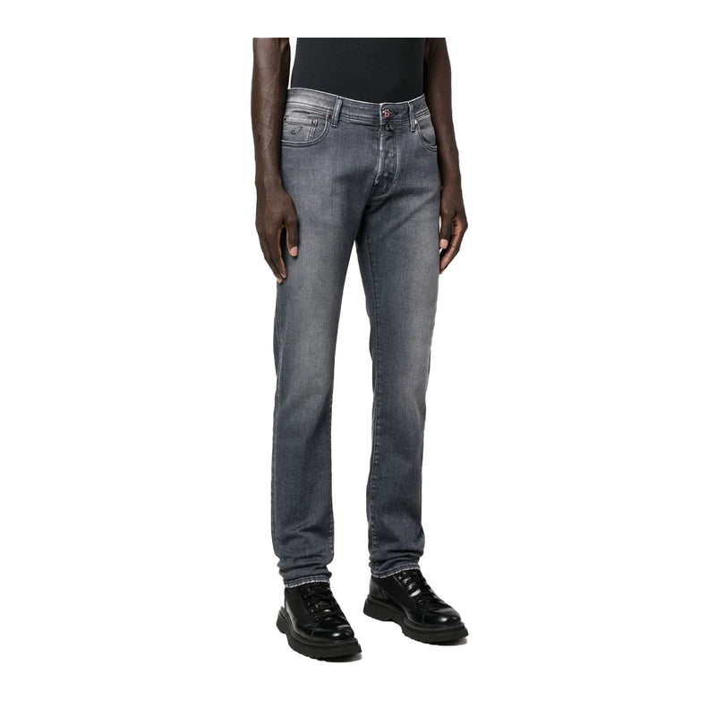 Jacob Cohen Mens Bard Slim Fit Jeans UQM0430S3618-500D Grey