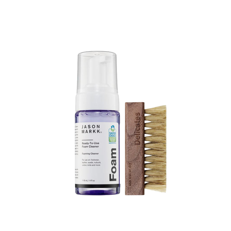 Jason Markk Unisex Quick Clean Kit Cleaning Brush Kit 310610 , Includes Ready to Use Foam Cleaner & Brush