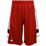 Kappa Mens 222 Banda ARAWA Bermuda Shorts 303WBR0-973 White-RED-Black 3XL
