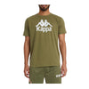 Kappa Mens Authentic Estessi T-shirt 304KPT0-A09 Green Loden-Bright White