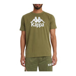 Kappa Mens Authentic Estessi T-shirt 304KPT0-A09 Green Loden-Bright White