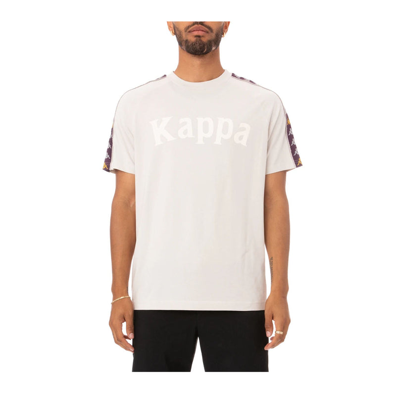 Kappa Mens 222 Banda Deto T-Shirts 3113L5W-A0V Grey-Violet Bloom
