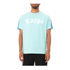 Kappa Mens 222 Banda Deto T-Shirts 3113L5W-A0Z Green Water-Blue Peacock