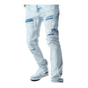 Kindred Mens Premium Denim Skinny Fit Jeans KD2035 Bleach