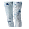 Kindred Mens Premium Denim Skinny Fit Jeans KD2035 Bleach