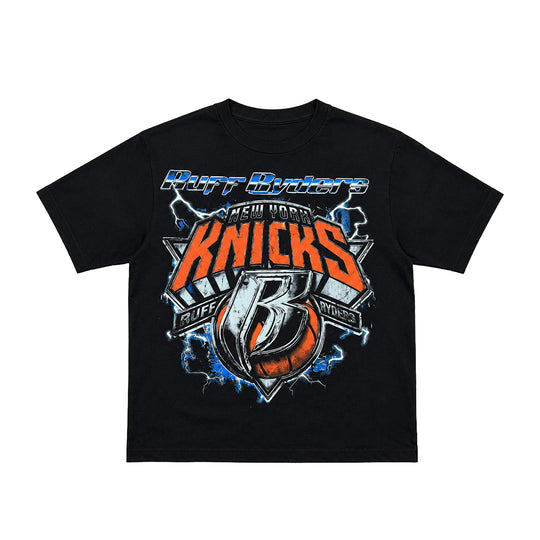Kiy Studios Mens NY Anthem Crew Neck T-Shirt Black