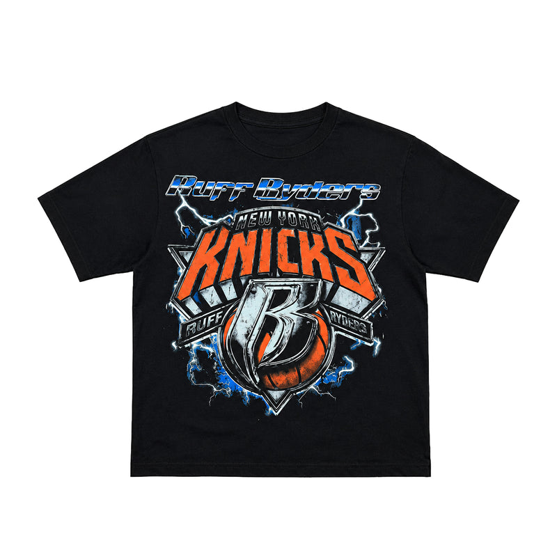 Kiy Studios Mens NY Anthem Crew Neck T-Shirt Black