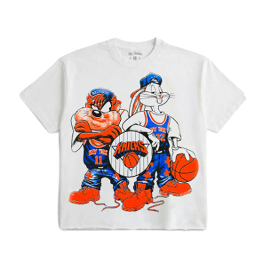 Kiy Studios Mens NY Looneys Crew Neck T-Shirt White