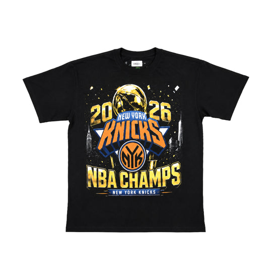 Kiy Studios Mens NYK 2026 Champions Crew Neck T-Shirt Black