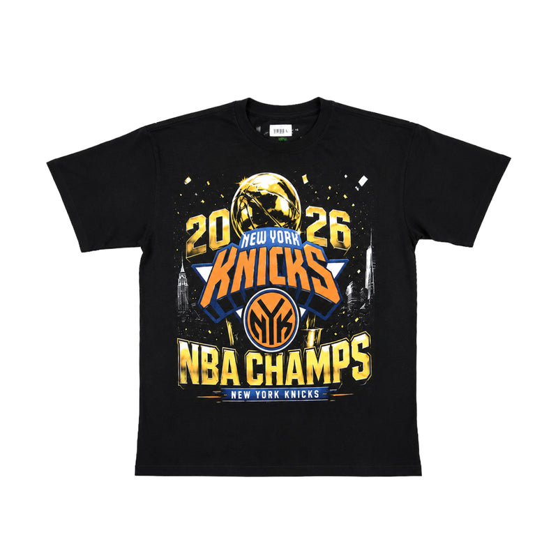 Kiy Studios Mens NYK 2026 Champions Crew Neck T-Shirt Black