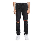 Ksubi Mens Chitch World Tour Slim Fit Jeans MPF22DJ036-001 Black