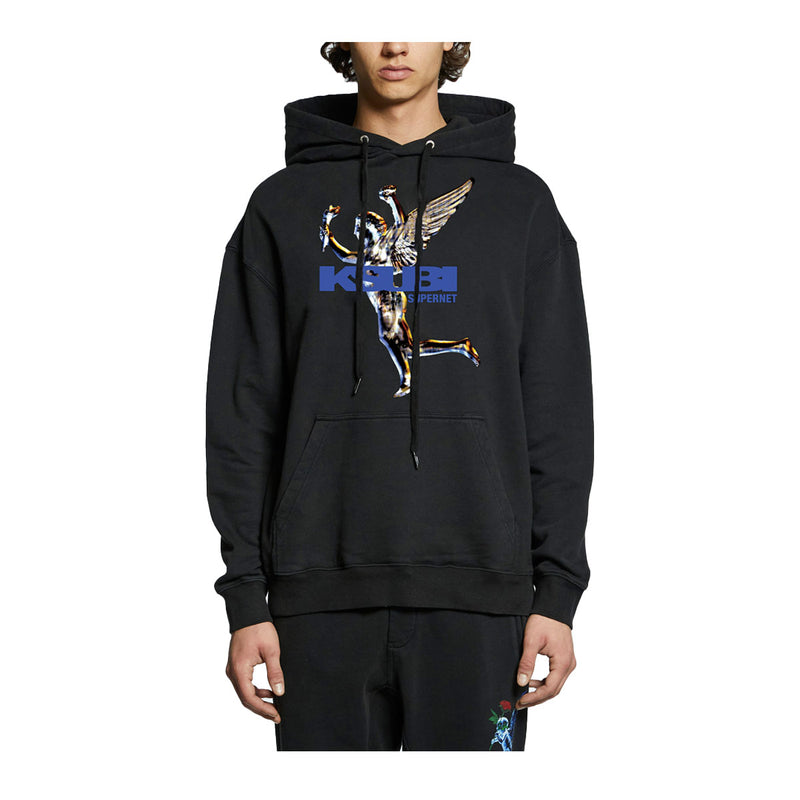 Ksubi Mens Ksubi Rolls Biggie Hoodie MSP23FL030-001 Jet Black