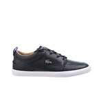 Lacoste Mens Bayliss Leather Perforated Collar Casual Sneakers 37CMA0073-312 Black/White
