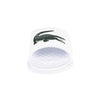 Lacoste Mens Croco Dualiste Logo Strap Slides 43CMA0020-1R5 White/Green