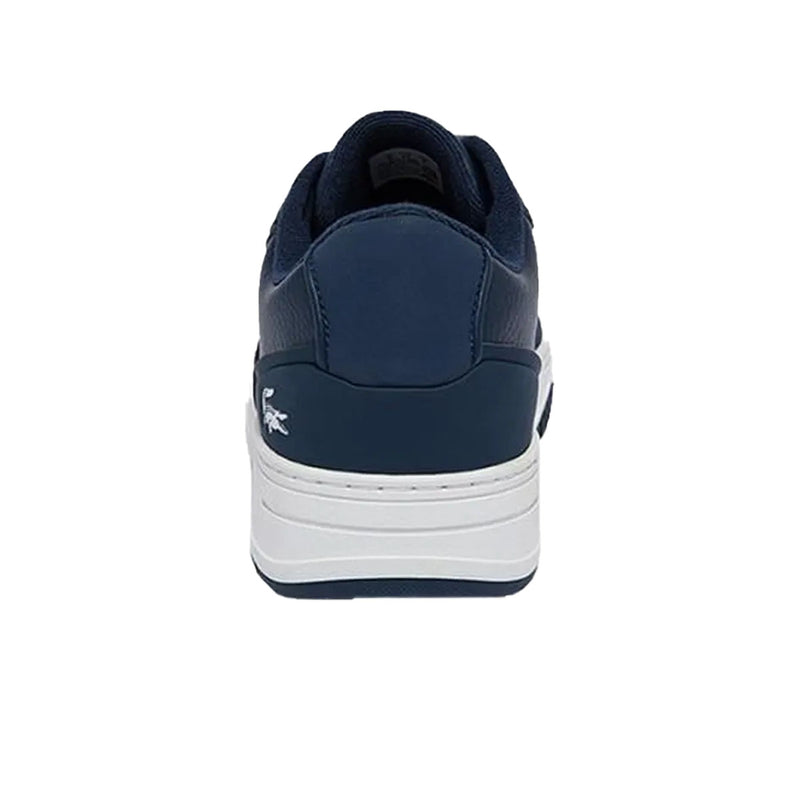 Lacoste Mens L001 Leather Color-Pop Casual Sneakers 43SMA0075-092 Navy/White
