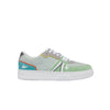 Lacoste Mens L001 Leather and Suede Color-Pop Casual Sneakers 43SMA0078-2F8 TRQS/Green