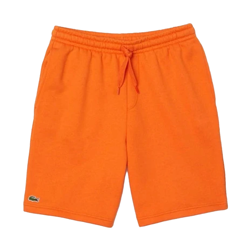 Lacoste Mens Sport Fleece Shorts GH2136-DRA Lantern Orange