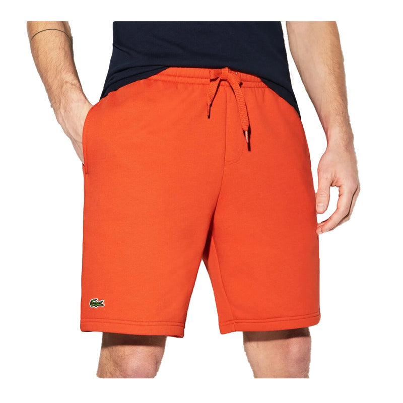 Lacoste Mens Sport Fleece Shorts GH2136-NPB Mandarin Tree Orange