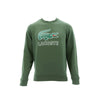 Lacoste Mens Graphic Croc Molleton Non Gratte Sweatshirt SH6382-S7T Green