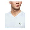 Lacoste Mens Pima Cotton V-Neck T-Shirt TH6710-B9Y Breeze
