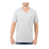Lacoste Mens Pima Cotton V-Neck T-Shirt TH6710-CCA Silver Chine