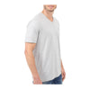 Lacoste Mens Pima Cotton V-Neck T-Shirt TH6710-CCA Silver Chine