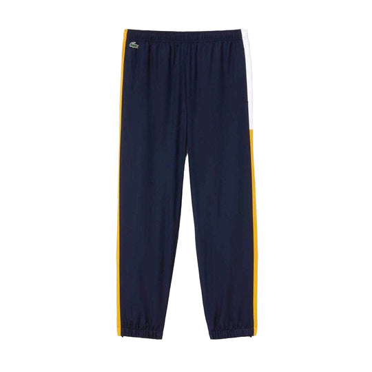 Lacoste Mens Sport Tennis Colorblock Band Track Pants XH9505-EH3 Navy Blue/Pomel