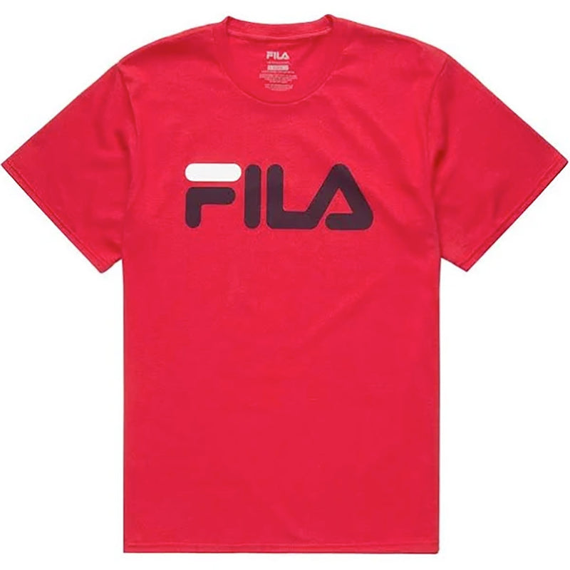 Fila Mens Logo T-Shirt LM153RW5-622 Red/Red