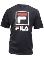 Fila Mens Stacked Crew Neck T-Shirt LM163XF4-412 Navy