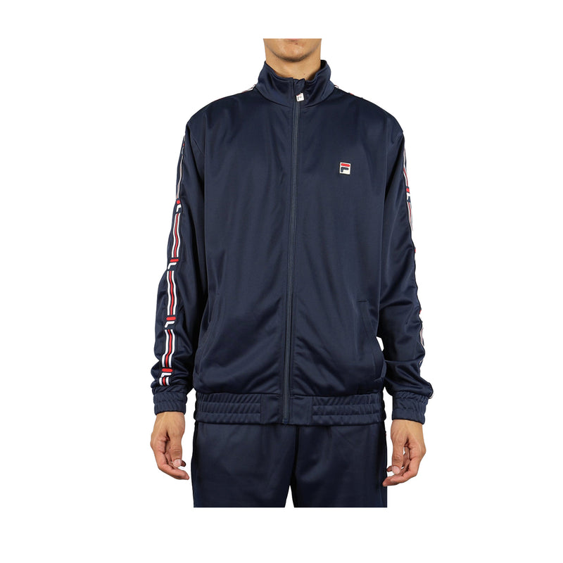 Fila Mens Top Down Track Jacket LM183787-001 Black/White/Red
