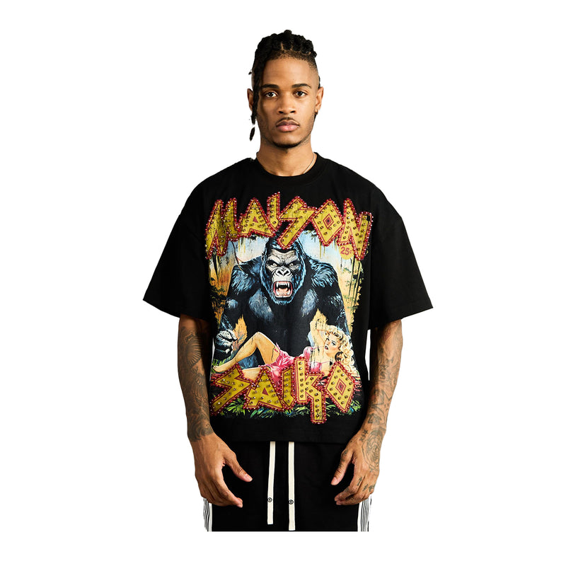 Maison Saiko Mens Comic Book Eight Crew Neck T-Shirt MSKP-008