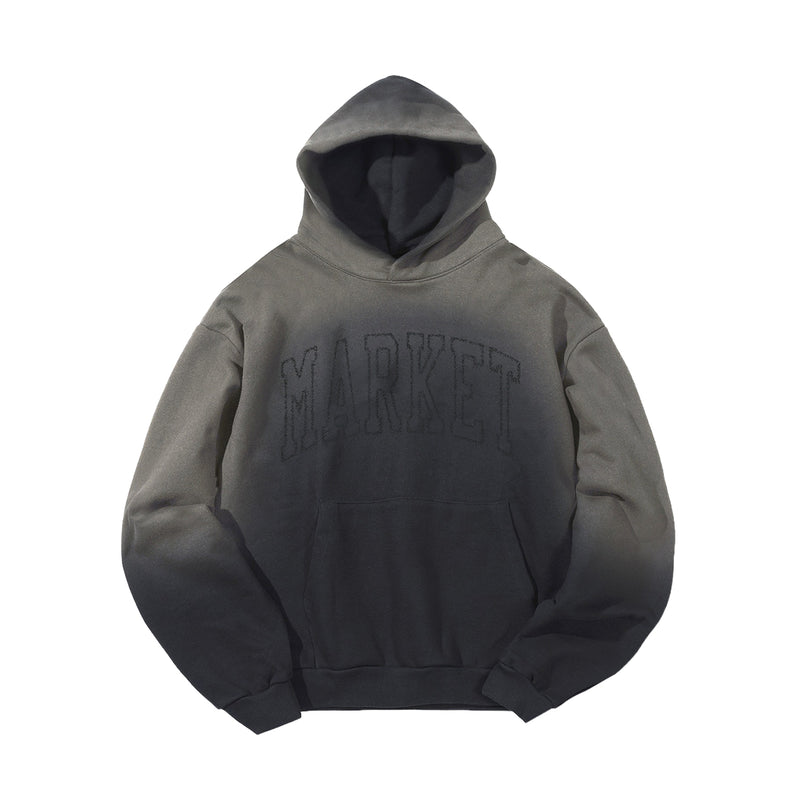 Market Studios Mens Vintage Arc Hoodie MKT25FW-HD0261-PRBK Pirate Black
