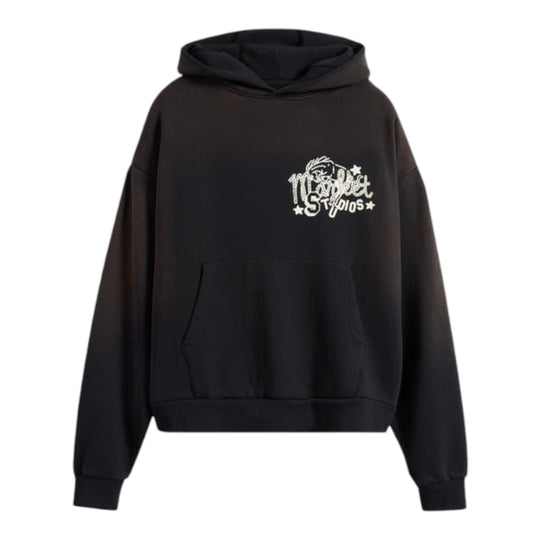 Market Studios Mens Old West Studios Hoodie MKT25FW-HD0262-PRBK Pirate Black