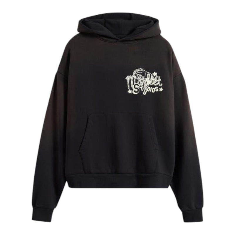 Market Studios Mens Old West Studios Hoodie MKT25FW-HD0262-PRBK Pirate Black