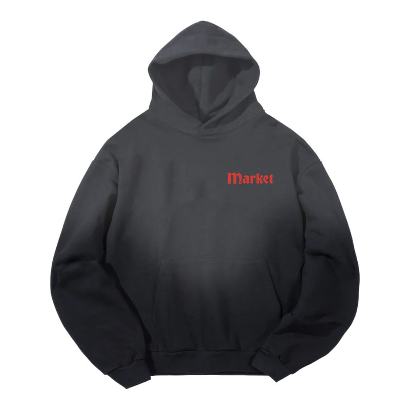 Market Studios Mens True Tread Hoodie MKT25FW-HD0270-PRBK Pirate Black